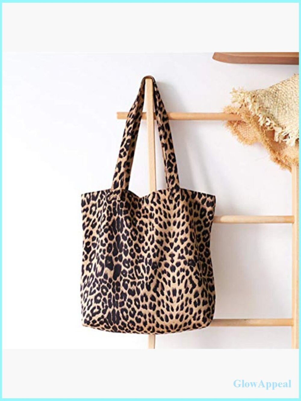 Soft & Lightweight Leopard Tote Purse Handbag Travel Satchel - Picture 3 of 7